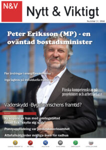 Förstasida för Nytt & Viktigt nr 3 2016