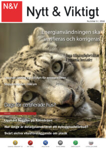 Förstasida för Nytt & Viktigt nr 6 2016